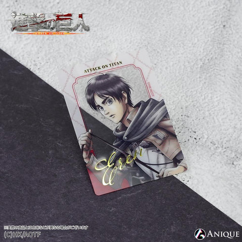 『進撃の巨人』【騎馬】エレン&リヴァイ 箔押しクリアフォトカードセット【202609再販】