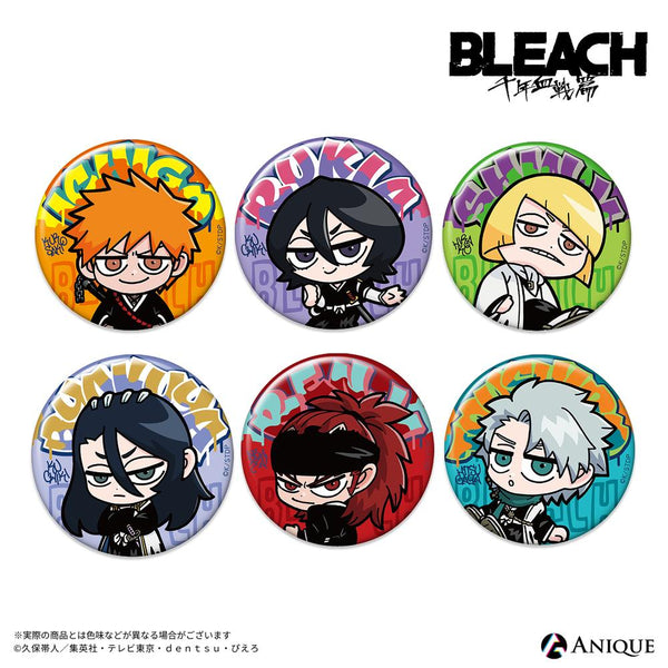 『BLEACH 千年血戦篇』【BLEACH GRAFFITI】トレーディング缶バッジ〔ミニキャラ〕(全6種)【BOX】