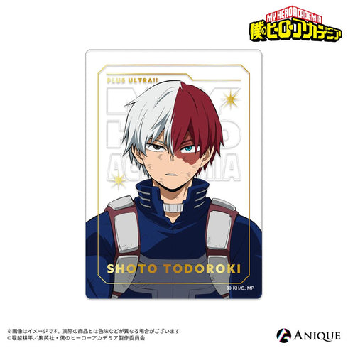 『僕のヒーローアカデミア』【ヒーローたちの足跡】トレーディング箔押しクリアフォトカード(全6種)【BOX】