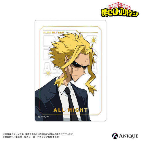 『僕のヒーローアカデミア』【ヒーローたちの足跡】トレーディング箔押しクリアフォトカード(全6種)【BOX】