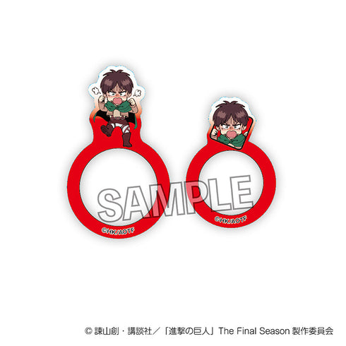 『進撃の巨人』DOTABATA!指の上の透明リング エレン