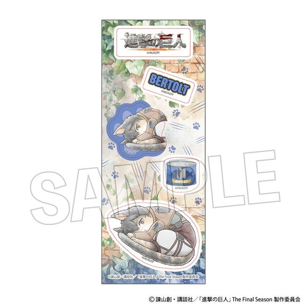 『進撃の巨人』調査兵にゃん ステッカー ベルトルト