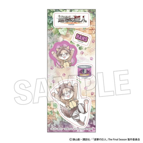 『進撃の巨人』調査兵にゃん ステッカー ハンジ