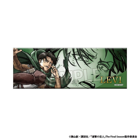 "Attack on Titan" Furious!! Long Pin Badge: Levi