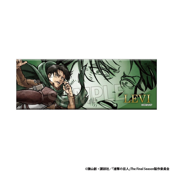 "Attack on Titan" Furious!! Long Pin Badge: Levi