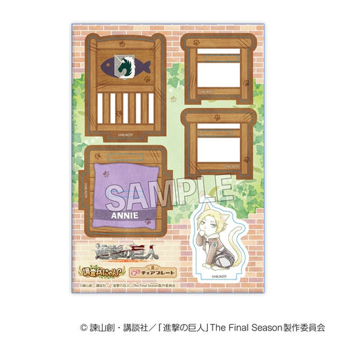 『進撃の巨人』憲兵にゃん みにチェアプレート アニ