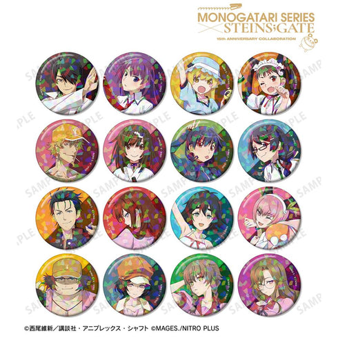 『物語シリーズ×STEINS;GATE』描き下ろし コラボイラストver. トレーディングホログラム缶バッジ(単位/BOX)