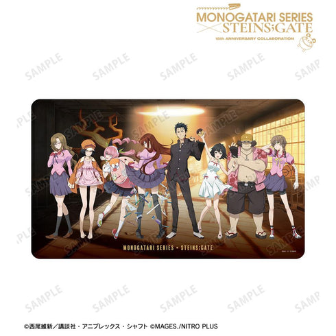 『物語シリーズ×STEINS;GATE』描き下ろし 集合B コラボイラストver. マルチデスクマット