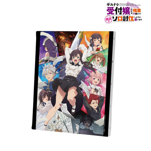 『ギルドの受付嬢ですが、残業は嫌なのでボスをソロ討伐しようと思います』キービジュアル キャンバスボード