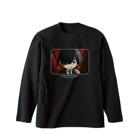 『黒執事 -寄宿学校編-』シエル・ファントムハイヴ ゆるコマ ロングTシャツユニセックス【202512再販】