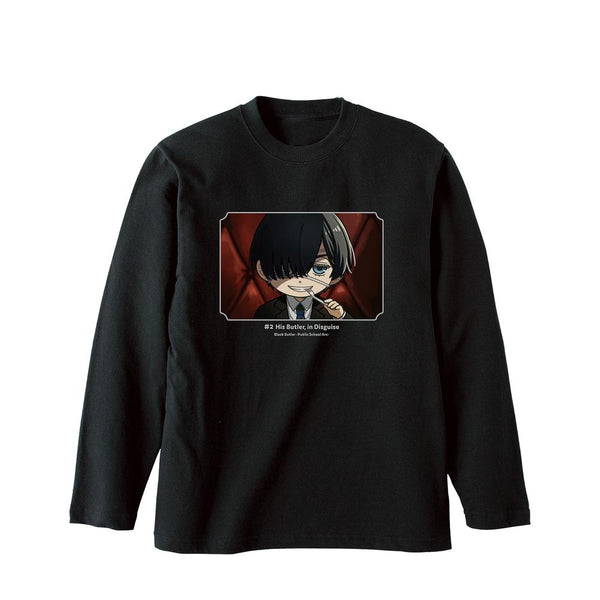 『黒執事 -寄宿学校編-』シエル・ファントムハイヴ ゆるコマ ロングTシャツユニセックス【202512再販】