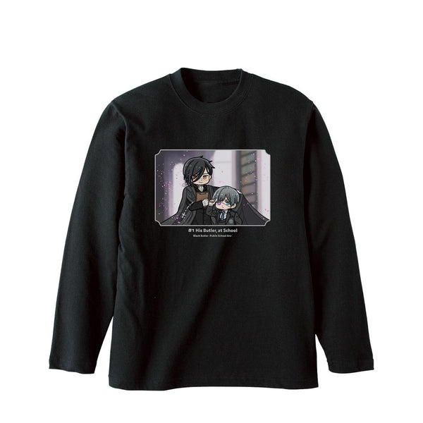 『黒執事 -寄宿学校編-』セバスチャン&シエル ゆるコマ ロングTシャツユニセックス【202512再販】