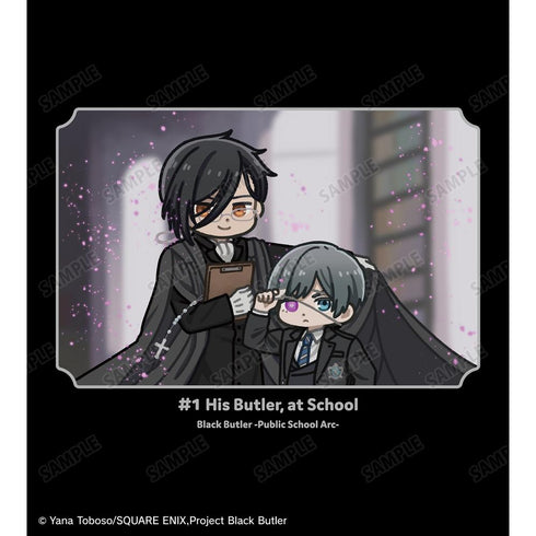 『黒執事 -寄宿学校編-』セバスチャン&シエル ゆるコマ ロングTシャツユニセックス