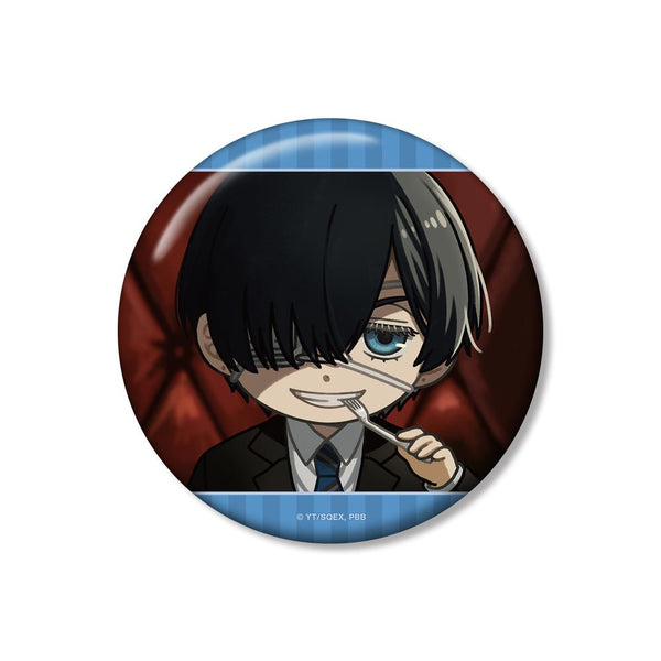 『黒執事 -寄宿学校編-』シエル・ファントムハイヴ ゆるコマ 100mm缶バッジ【202512再販】