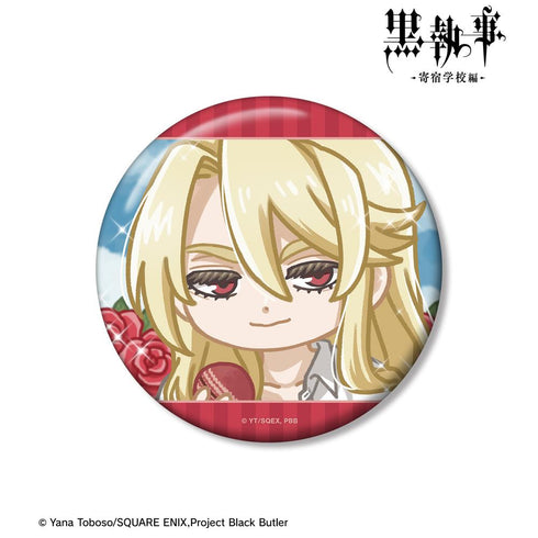 『黒執事 -寄宿学校編-』エドガー・レドモンド ゆるコマ 100mm缶バッジ【202512再販】