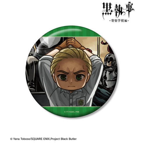 『黒執事 -寄宿学校編-』ハーマン・グリーンヒル ゆるコマ 100mm缶バッジ