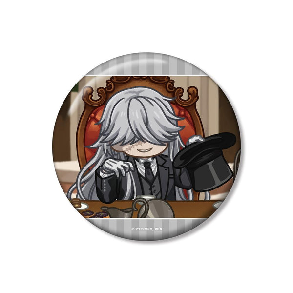 『黒執事 -寄宿学校編-』葬儀屋 ゆるコマ 100mm缶バッジ【202512再販】