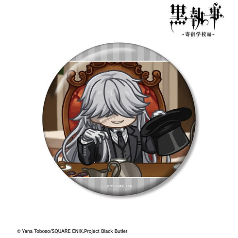 『黒執事 -寄宿学校編-』葬儀屋 ゆるコマ 100mm缶バッジ【202512再販】