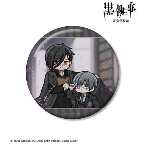 『黒執事 -寄宿学校編-』セバスチャン&シエル ゆるコマ 100mm缶バッジ ver.A【202512再販】
