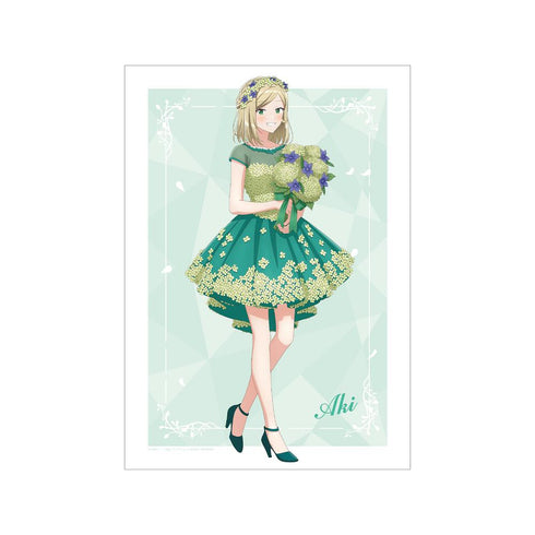 『ささやくように恋を唄う』描き下ろし 水口 亜季 花びらドレスver. A3マット加工ポスター