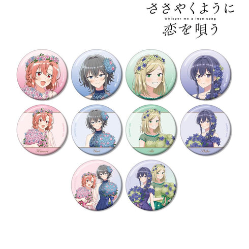 『ささやくように恋を唄う』描き下ろし 花びらドレスver. トレーディング缶バッジ(単位/BOX)【202511再販】