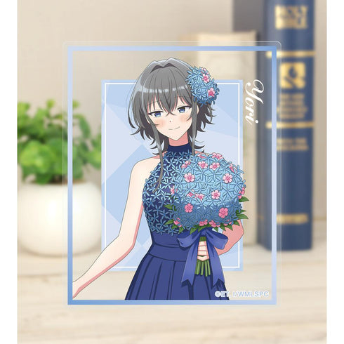 『ささやくように恋を唄う』描き下ろし 朝凪 依 花びらドレスver. アクリルカード2枚セット