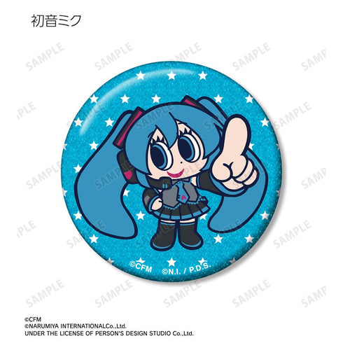 『初音ミク』ANGEL BLUEコラボ 描き起こし トレーディンググリッター缶バッジ(単位/BOX)