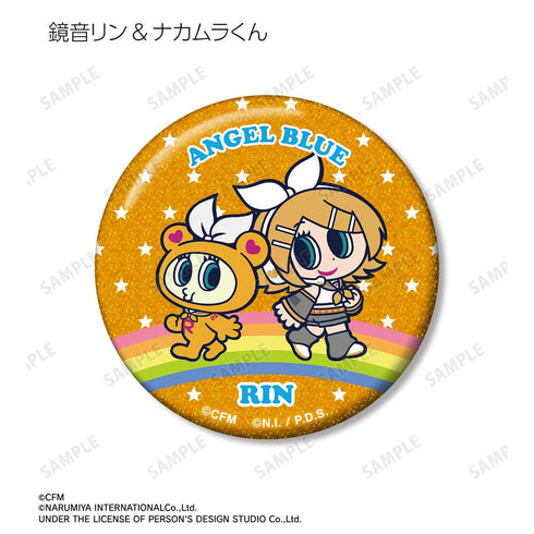 『初音ミク』ANGEL BLUEコラボ 描き起こし トレーディンググリッター缶バッジ(単位/BOX)
