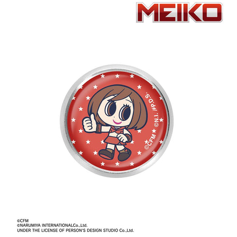 『初音ミク』ANGEL BLUEコラボ 描き起こし MEIKO ガラスマグネットピンバッジ