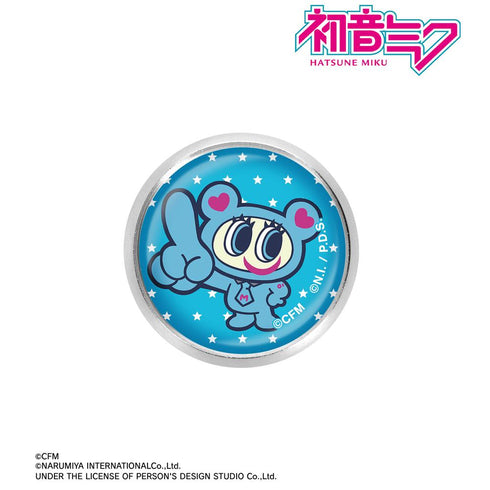 『初音ミク』ANGEL BLUEコラボ 描き起こし ナカムラくん ガラスマグネットピンバッジ