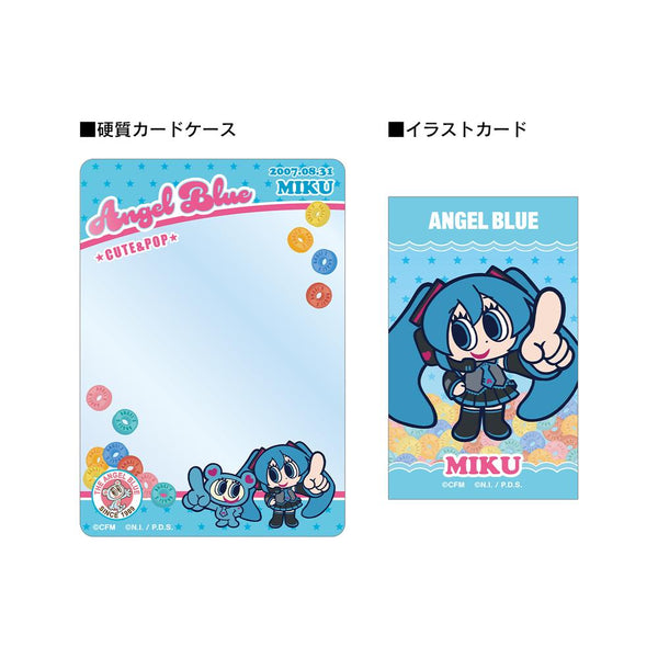 『初音ミク』ANGEL BLUEコラボ 描き起こし 初音ミク&ナカムラくん B8硬質カードケース&イラストカードセット