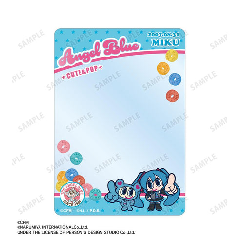 『初音ミク』ANGEL BLUEコラボ 描き起こし 初音ミク&ナカムラくん B8硬質カードケース&イラストカードセット