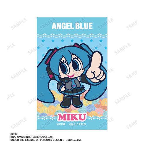 『初音ミク』ANGEL BLUEコラボ 描き起こし 初音ミク&ナカムラくん B8硬質カードケース&イラストカードセット