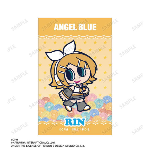 『初音ミク』ANGEL BLUEコラボ 描き起こし 鏡音リン&ナカムラくん B8硬質カードケース&イラストカードセット