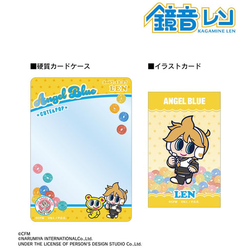 『初音ミク』ANGEL BLUEコラボ 描き起こし 鏡音レン&ナカムラくん B8硬質カードケース&イラストカードセット