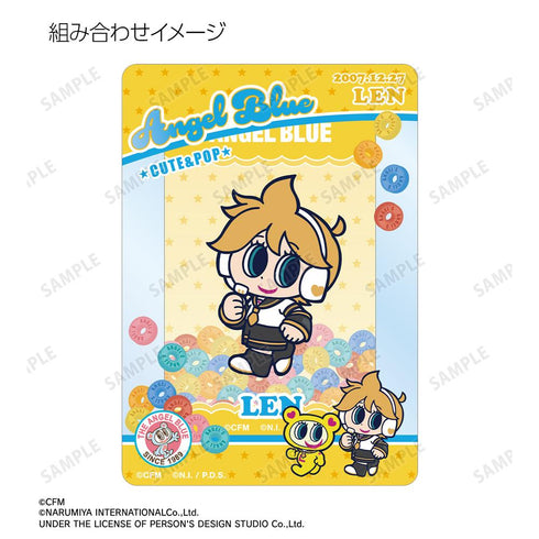 『初音ミク』ANGEL BLUEコラボ 描き起こし 鏡音レン&ナカムラくん B8硬質カードケース&イラストカードセット