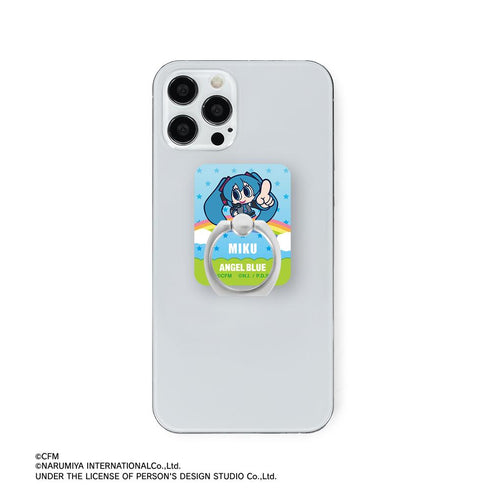 『初音ミク』ANGEL BLUEコラボ 描き起こし 初音ミク アクリルスマホリング