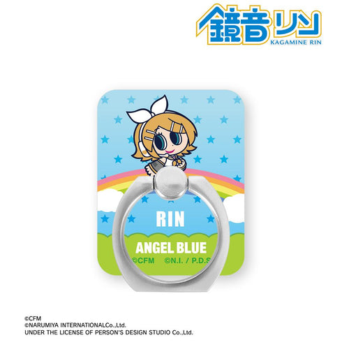 『初音ミク』ANGEL BLUEコラボ 描き起こし 鏡音リン アクリルスマホリング