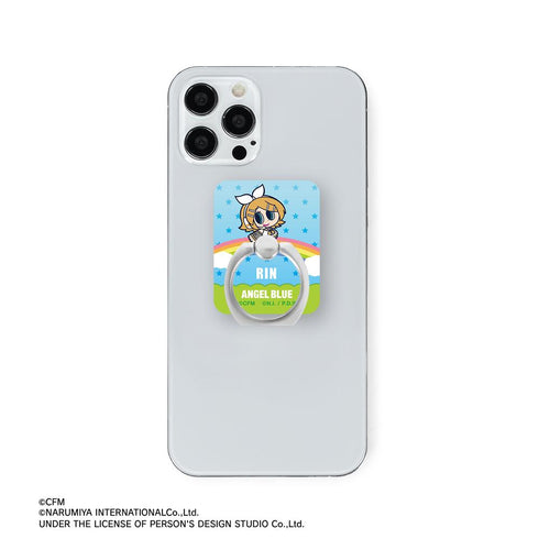 『初音ミク』ANGEL BLUEコラボ 描き起こし 鏡音リン アクリルスマホリング