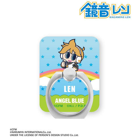 『初音ミク』ANGEL BLUEコラボ 描き起こし 鏡音レン アクリルスマホリング