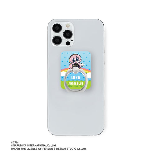 『初音ミク』ANGEL BLUEコラボ 描き起こし 巡音ルカ アクリルスマホリング