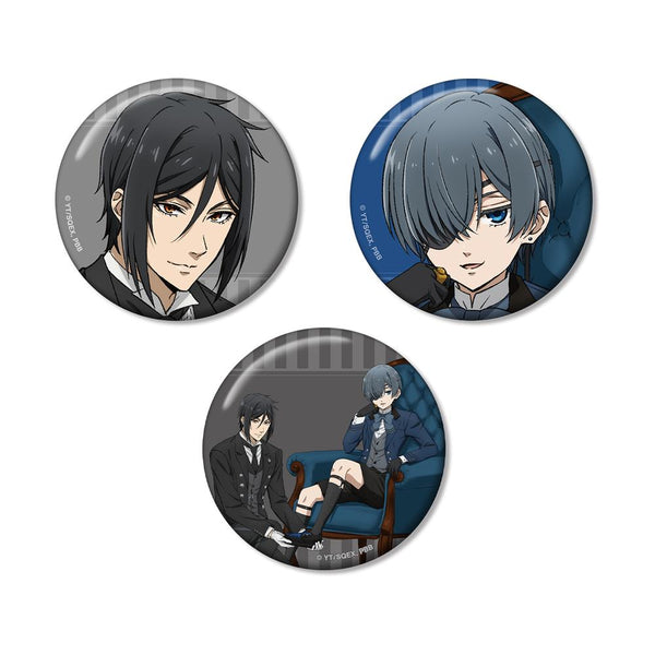 『黒執事 -寄宿学校編-』描き下ろし缶バッジ3個セット