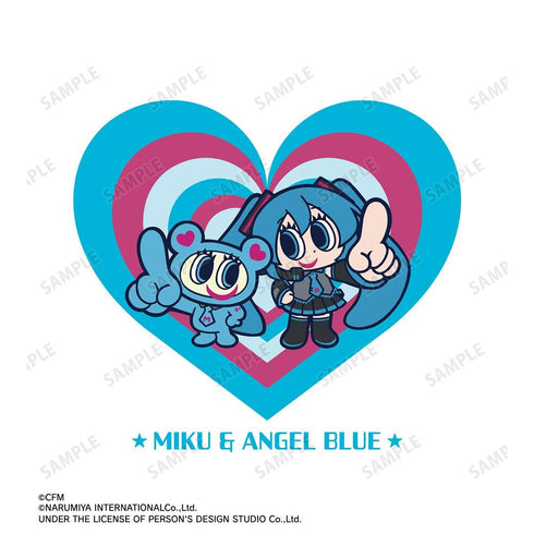 『初音ミク』ANGEL BLUEコラボ 描き起こし 初音ミク&ナカムラくん BIGシルエットTシャツユニセックス【202607再販】