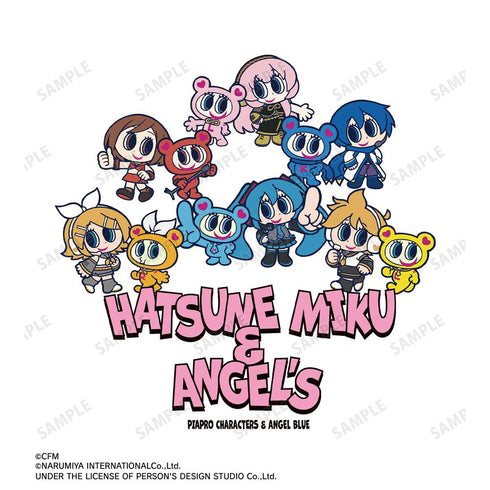 『初音ミク』ANGEL BLUEコラボ 描き起こし 集合 BIGシルエットTシャツユニセックス