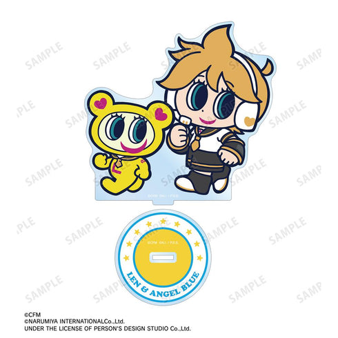 『初音ミク』ANGEL BLUEコラボ 描き起こし 鏡音レン&ナカムラくん BIGアクリルスタンド