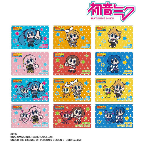 『初音ミク』ANGEL BLUEコラボ 描き起こし トレーディングカードステッカー(単位/BOX)