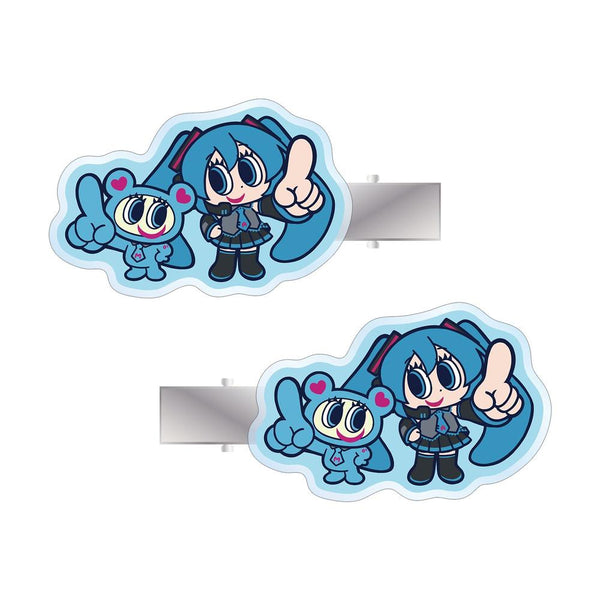 『初音ミク』ANGEL BLUEコラボ 描き起こし 初音ミク&ナカムラくん アクリルヘアクリップ2個セット【202607再販】