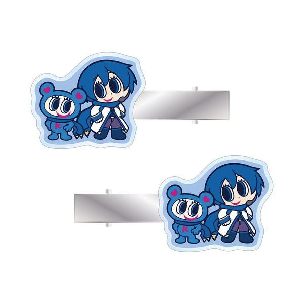 『初音ミク』ANGEL BLUEコラボ 描き起こし KAITO&ナカムラくん アクリルヘアクリップ2個セット