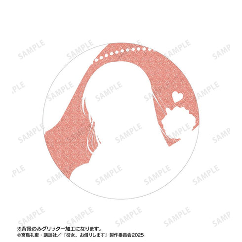 『彼女、お借りします』水原千鶴 75mmグリッター缶バッジ
