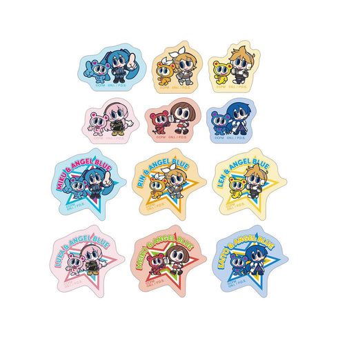 『初音ミク』ANGEL BLUEコラボ 描き起こし フレークシール ver.B
